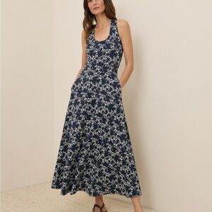 Pact Black and White Floral Dress